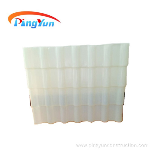 weather resistant fireproof PVC translucent roof tile